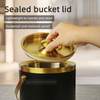 Portable Handle Stainless Steel Ice Bucket Double Wall with Sealed Bucket Lid
