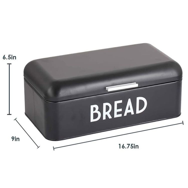 Wholesale Good Quality Stainless Steel Food Bread Storage Box High Capacity Metal Bread Bin Container For Kitchen