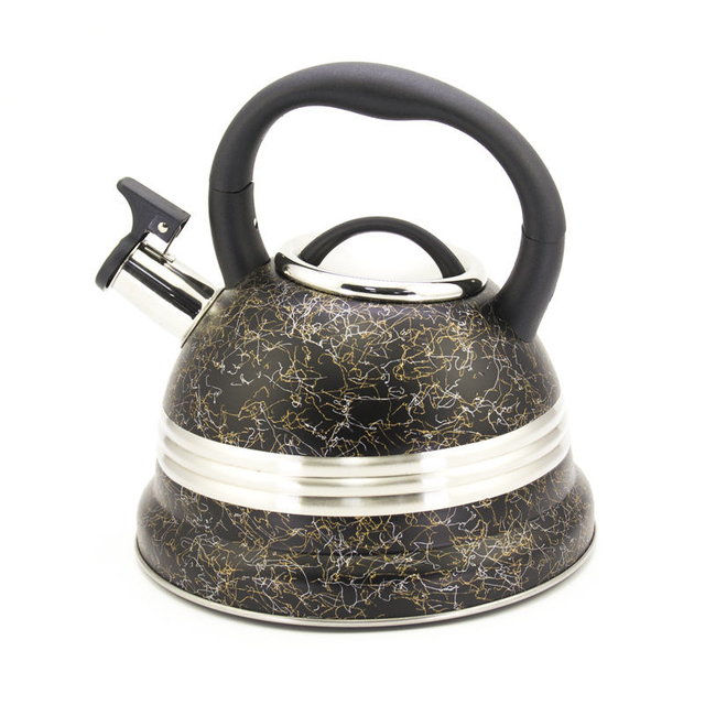 IT-CP1015 High Quality Silver Color Painting stainless steel whistling tea kettle