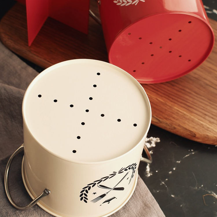 American country style retro tableware chopsticks cage drain knife fork kitchen baking supplies storage barrel