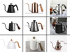 Gooseneck Kettle Wholesales 304 Stainless Steel Handle Drip Coffee Pot Teapot Nylon Black Handle Coffee Kettle