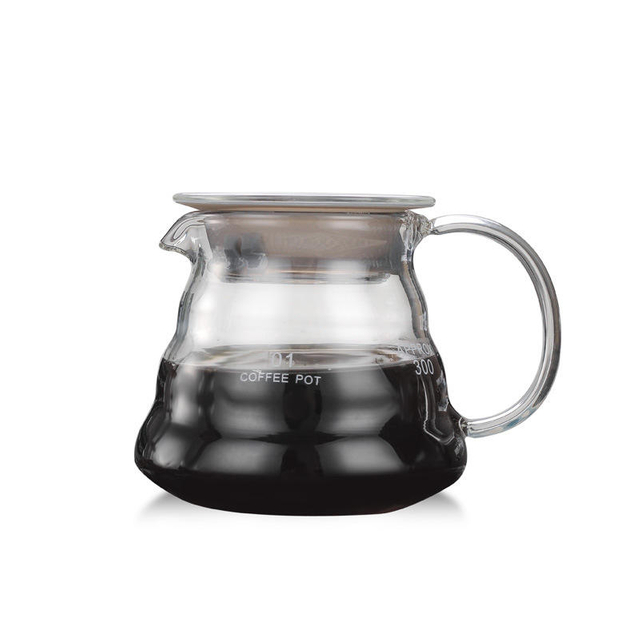 Coffee Pot Hand Drip Glass Coffee Server Tea Kettle
