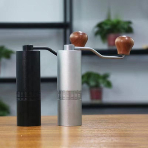 Premium Manual Coffee Grinder Stainless Steel with Aluminum Housing Conical Hand Coffee Grinder Burr Mill with 5-Axis Grinding
