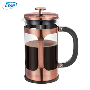I-TOP GFP10 Amazon hot selling Custom Coffee French Press with Plunger Borosilicate Glass coffee maker french press
