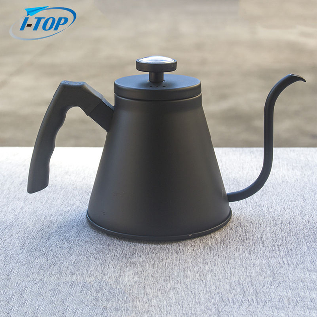 304 Stainless Steel Handle Drip Coffee Tea Pot Long Gooseneck