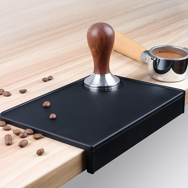 customized coffee tamper mat with silicone tamper mat