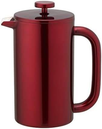 304 Stainless Steel French Press Coffee Maker Includes Clip Scoop Fingerprint Resistant Double Wall Insulated