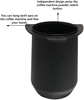 54mm Espresso Dosing Cup Coffee Mug Coffee Ground Weighing Barista Accessories with Aluminum Metal for Espresso Machine