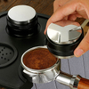 Coffee Distributor & Tamper with Indicator Espresso Hand Tamper Tool Fits All Portafilters Adjustable Depth Coffee Tamper