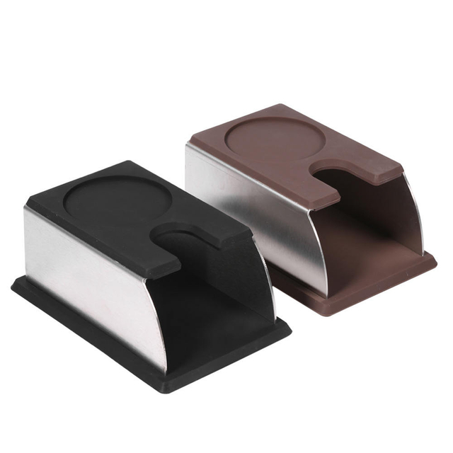 Coffee Tamper Stand,Stainless Steel AntiRust Barista Tool Tamping Holder Station,Coffee Powder Seat Cushion Stand Rack