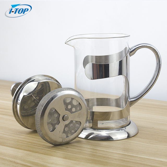 I-TOP GFP05 Personalized High Quality Cheap Glass Prensa Francesa Coffee French Press