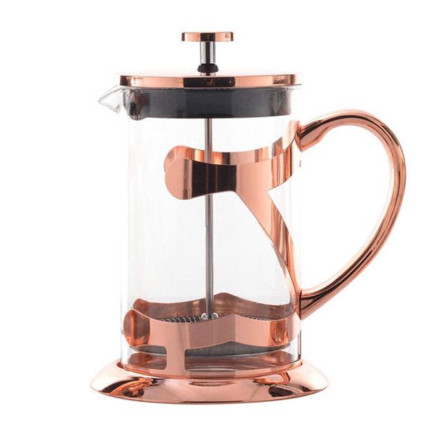 Hot Selling Portable Travel French Press Coffee Maker Glass French Press With Bpa Free Plastic Flame