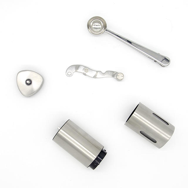 Stainless Steel Convenient Manual Coffee Grinder Commercial Adjustable Settings