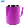 Milk Pitcher Green Coating Colorful Espresso Latte Art Garland Frother Barista Stainless Steel Coffee Frothing Pitcher Milk Jug