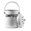Kitchen Compost Bin for Kitchen Countertop - 1.0 Gallon Compost Bucket with Lid for counter-top breeding fertilizer