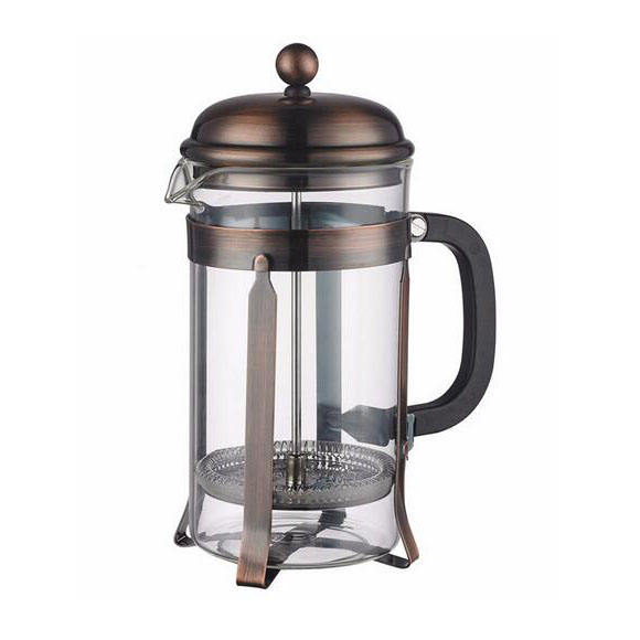Amazon product insulated double wall capacity coffee pot stainless steel French press pot