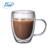 Double Walled Glass Coffee Or Tea Cups Insulated 250ml Coffee Mugs