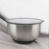Multipurpose non slip silicone base 304 stainless steel mixing bowls with aritight lids set of 3
