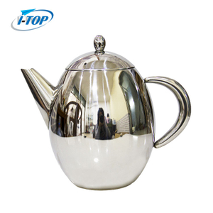 Stainless Steel 1.2L teapot with infuser for loose tea double walled insulation keeps tea warm for longer tea pot