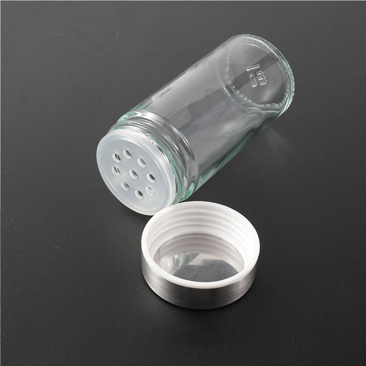 Factory direct sales Amazon hot sale Glass seasoning bottle Rotatable shelf Seasoning jar set