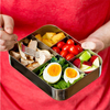 Custom Logo Dishwasher Safe BPA free Kids Stainless Steel Leak Resistant Lunch Box with Latches