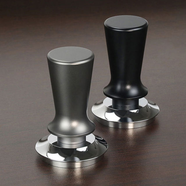 Espresso Tamper Calibrated Pressure Anti-Stick Self-Leveling Refined Handle Stainless Steel Coffee Tamper