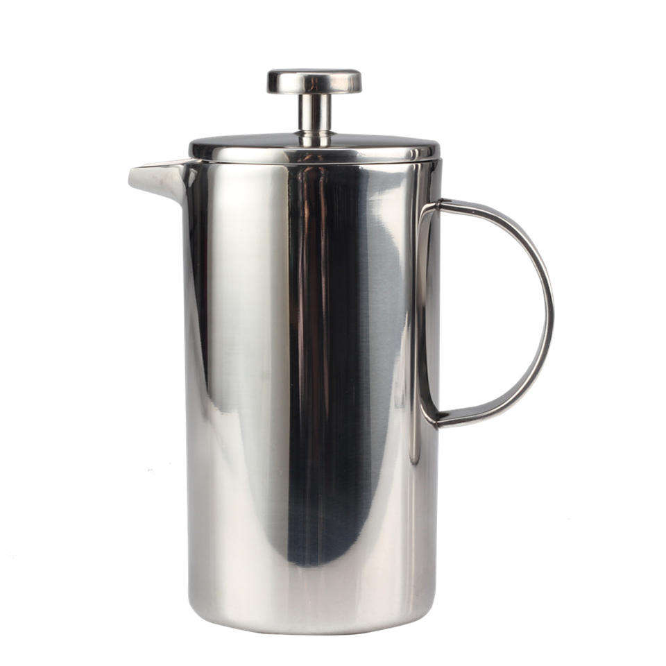Portable 304 Grade french press Stainless Steel Double Wall Insulated French Press Coffee Maker suitable for house