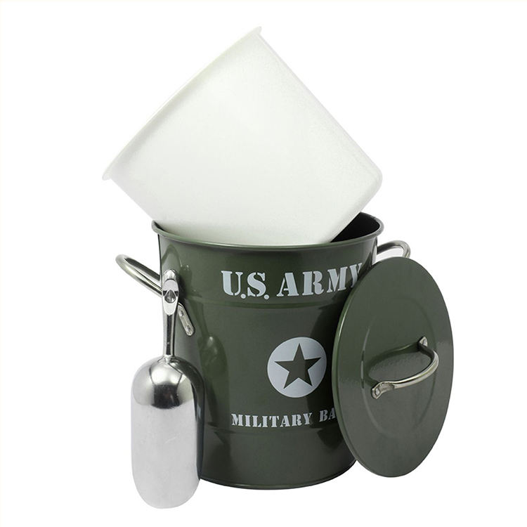 Wine Bucket Wholesale Double Wall Stainless Steel Insulated champagne Ice Bucket With included Strainer Keeps Ice Cold