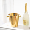 Custom Logo 5.35 Gallons stainless steel ice bucket Metal Drink Tub Twine Ice Bucket With Lid And Ice Scoop