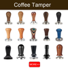 Coffee Tamping Set Wooden Handle coffee Hammer tamping Kit & Tool with coffee Stirrer for Distribution