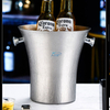 Bar Tools Portable Beer Barrel Chiller Champagne Wine Bucket Double Walled Stainless Steel Ice Bucket For outdoor Buffet Reunion