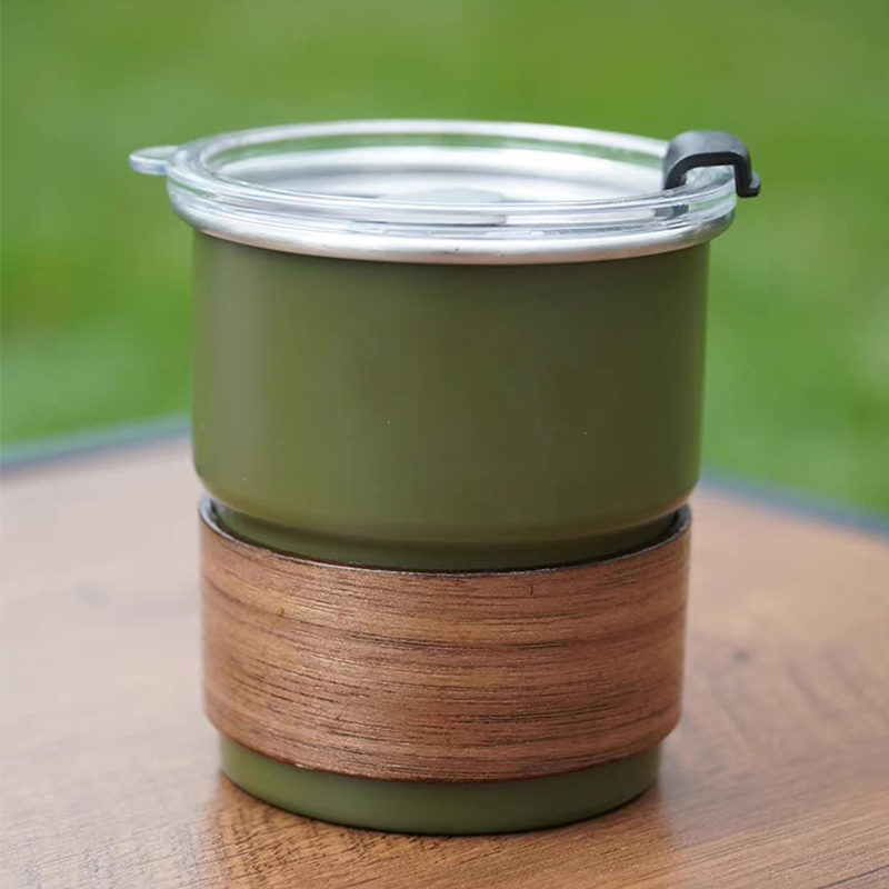 Portable Coffee Mug 300ml Single Layer 304 Stainless Steel Beer Curling Water Camping Cup